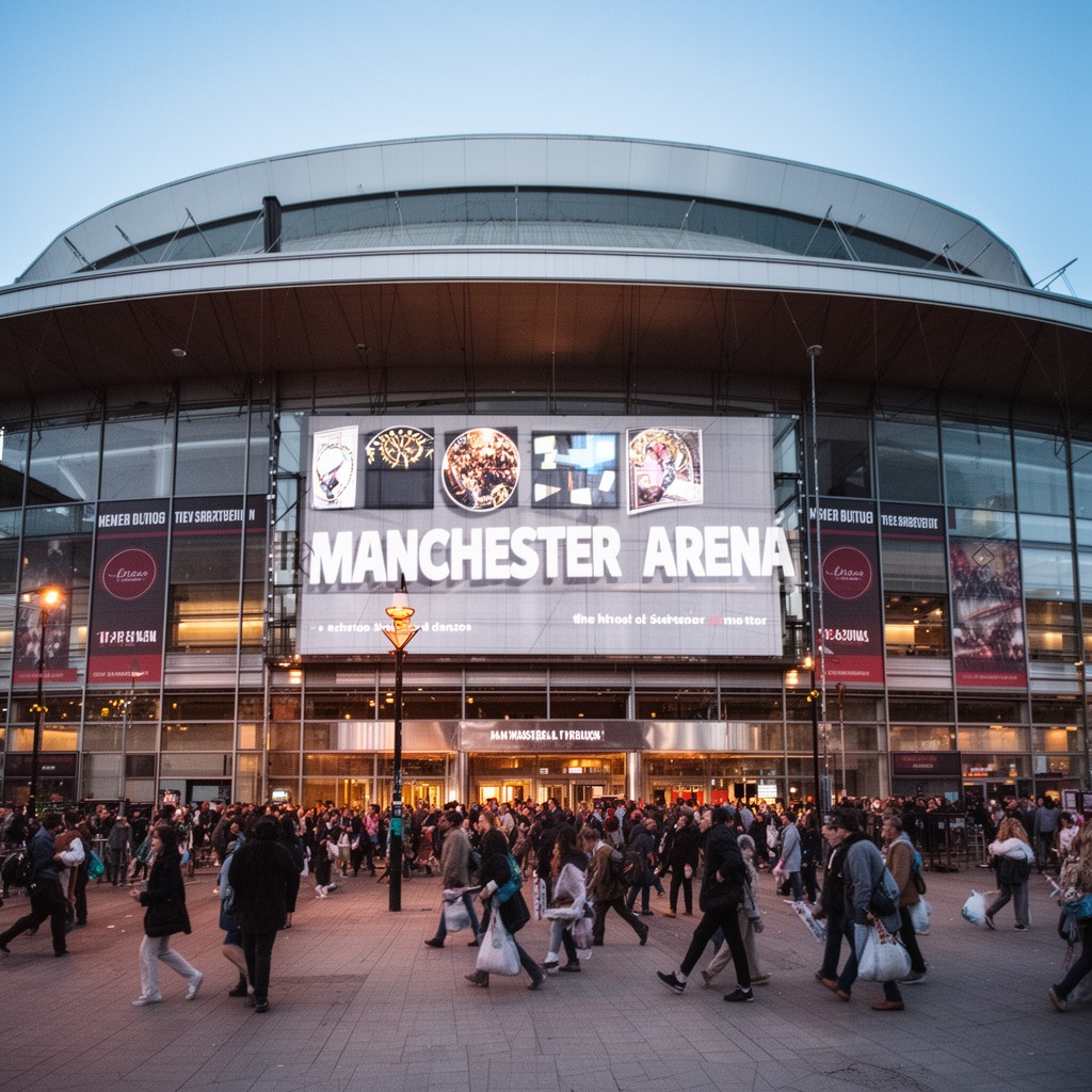 AI-generated illustration of Manchester Arena