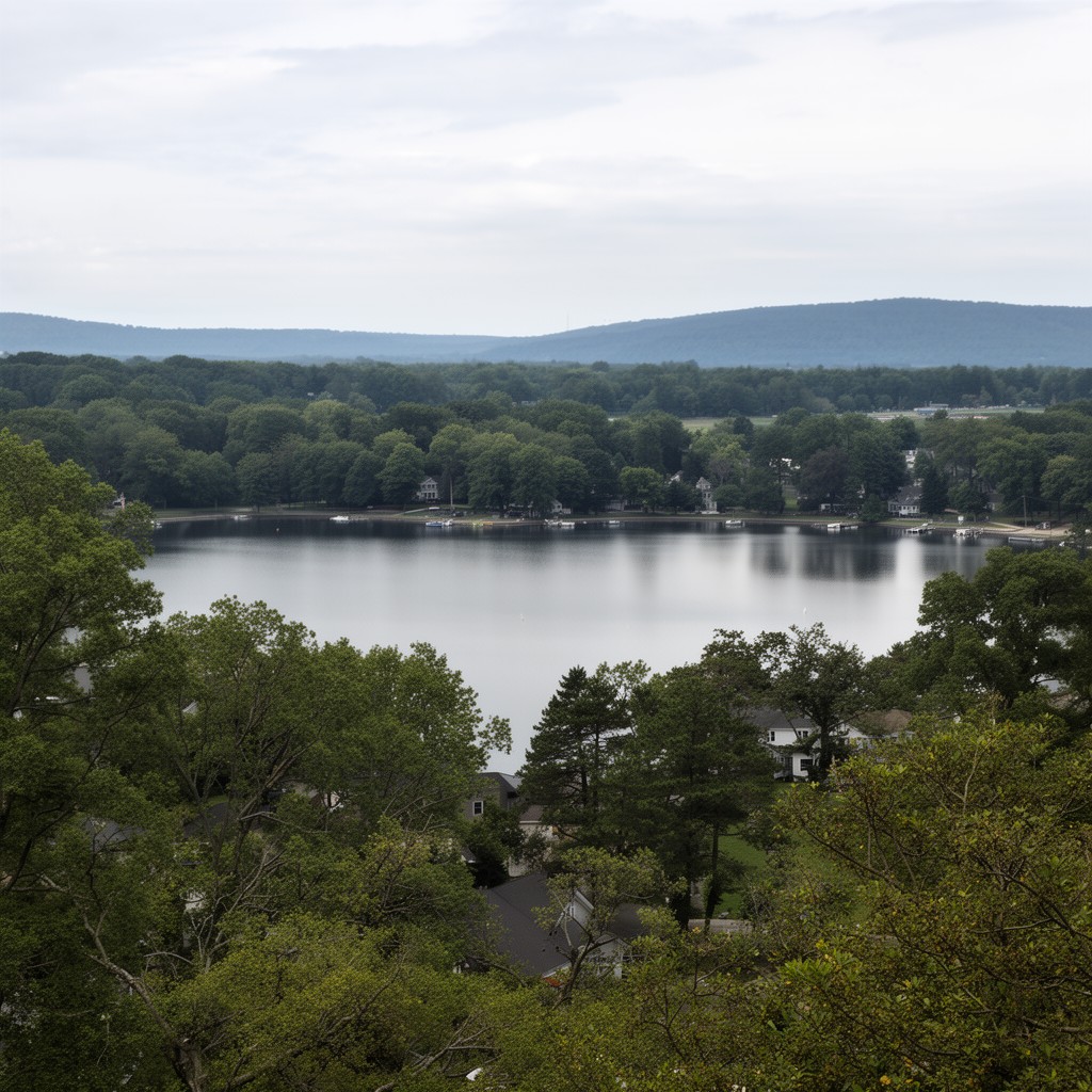 AI-generated illustration of Mohegan Lake
