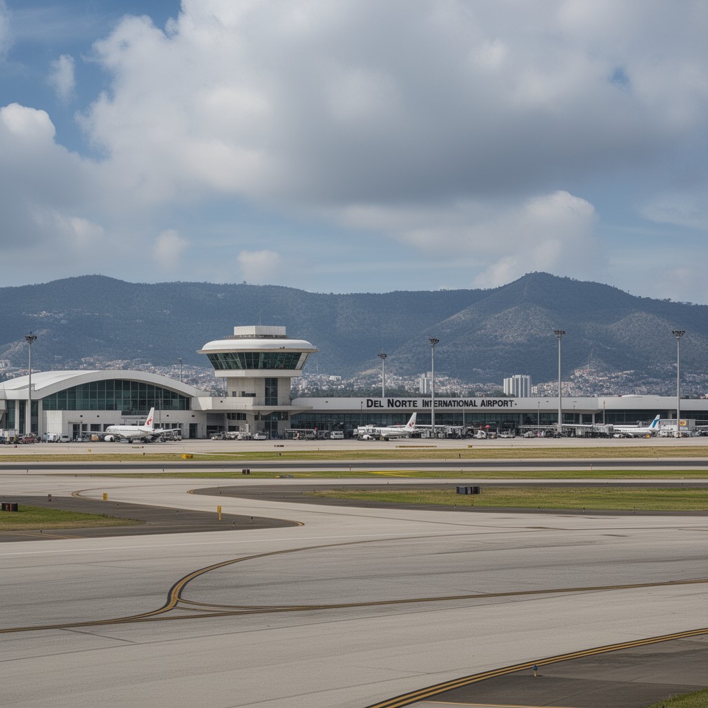 AI-generated illustration of Del Norte International Airport