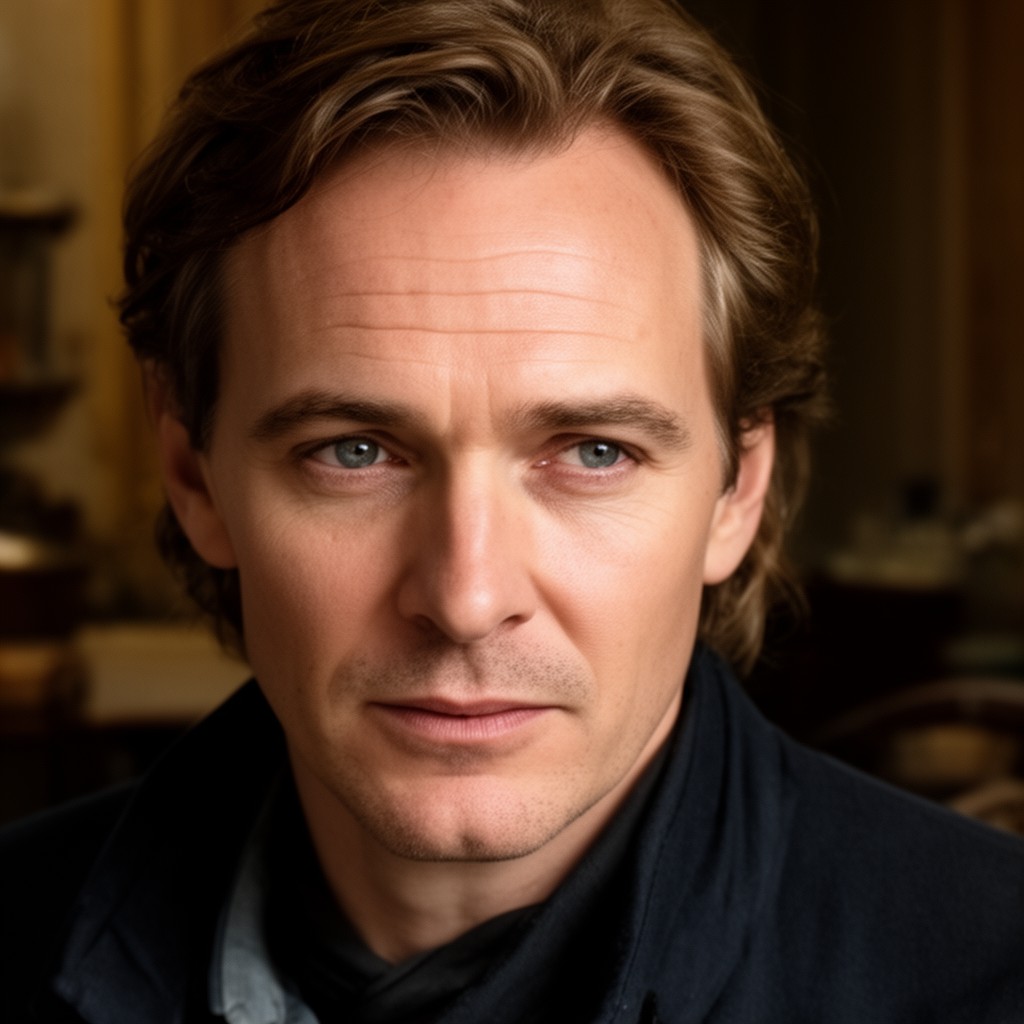 AI-generated illustration of Ralph Fiennes