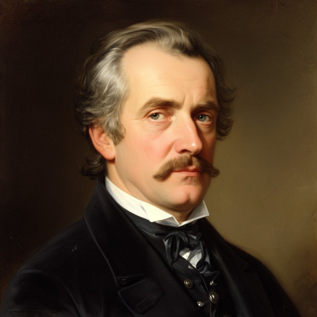 AI-generated illustration of Julius Plücker