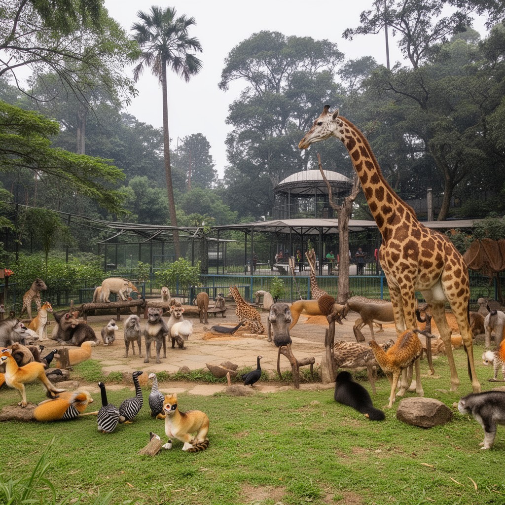 AI-generated illustration of Chapultepec Zoo