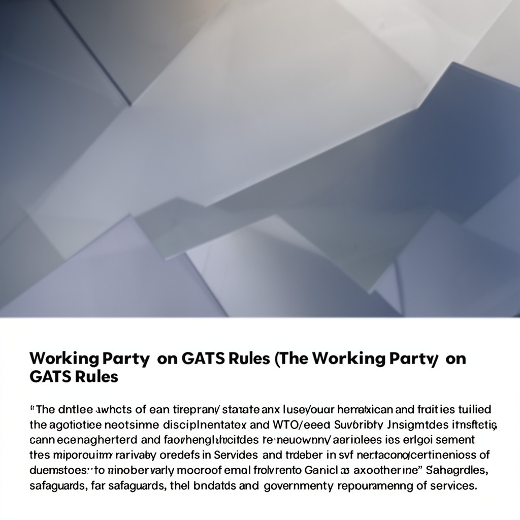 AI-generated illustration of Working Party on GATS Rules