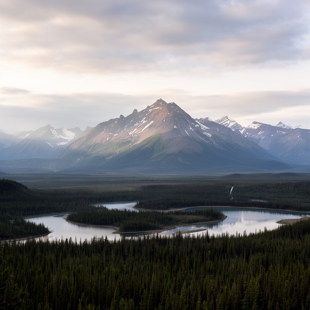 AI-generated illustration of Southcentral Alaska