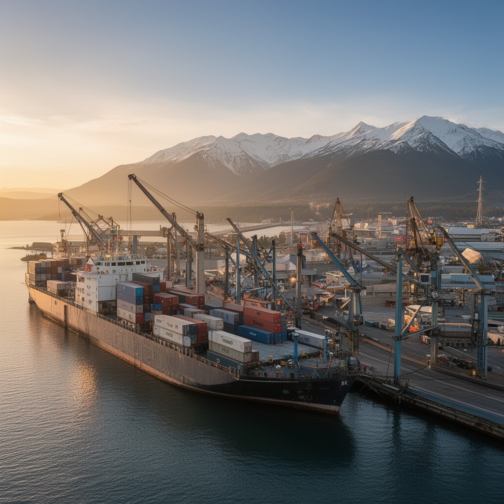 AI-generated illustration of Port of Alaska