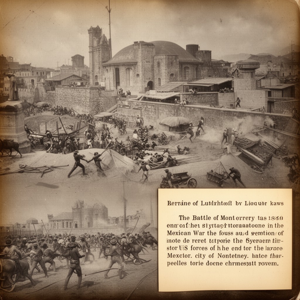AI-generated illustration of Battle of Monterrey