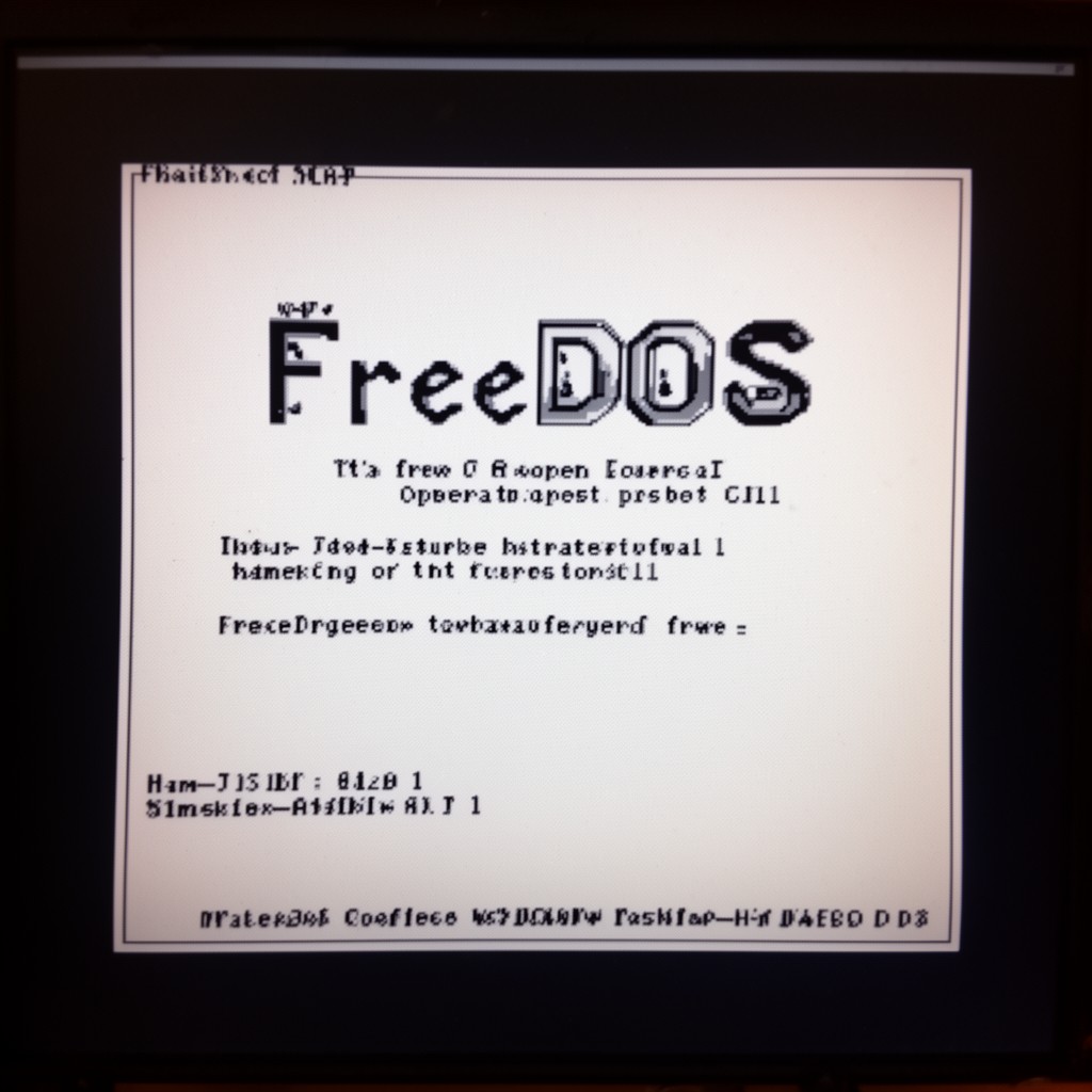 AI-generated illustration of FreeDOS