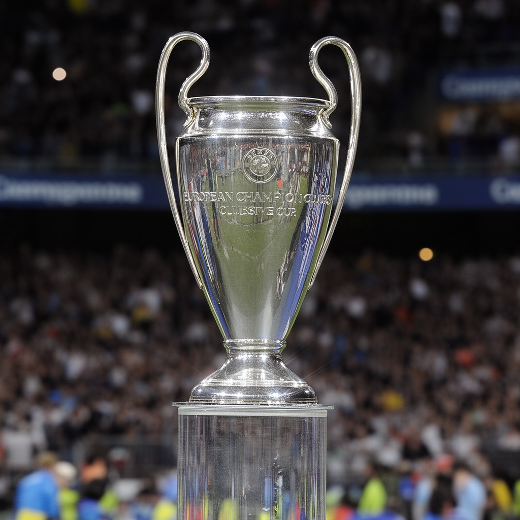 AI-generated illustration of European Champion Clubs' Cup trophy