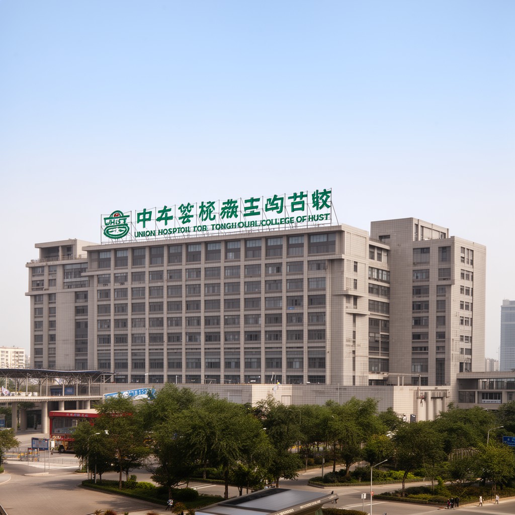 AI-generated illustration of Union Hospital affiliated to Tongji Medical College of HUST