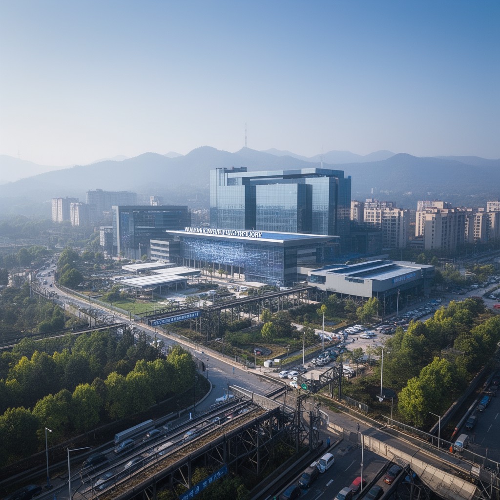 AI-generated illustration of Wuhan National Laboratory for Optoelectronics