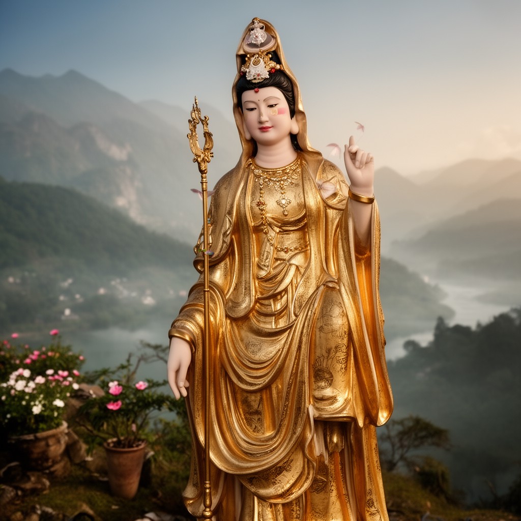 AI-generated illustration of Guanyin