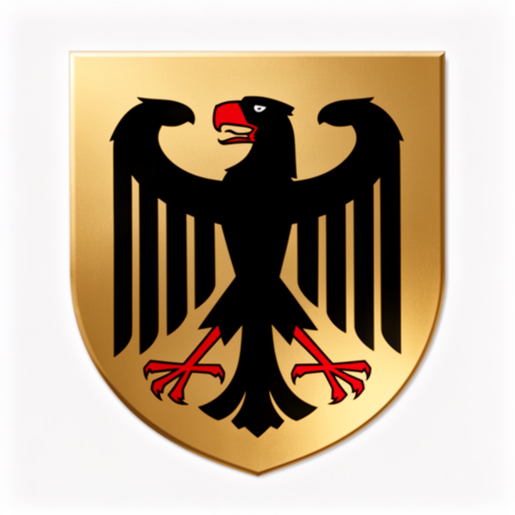 AI-generated illustration of Coat of arms of Germany