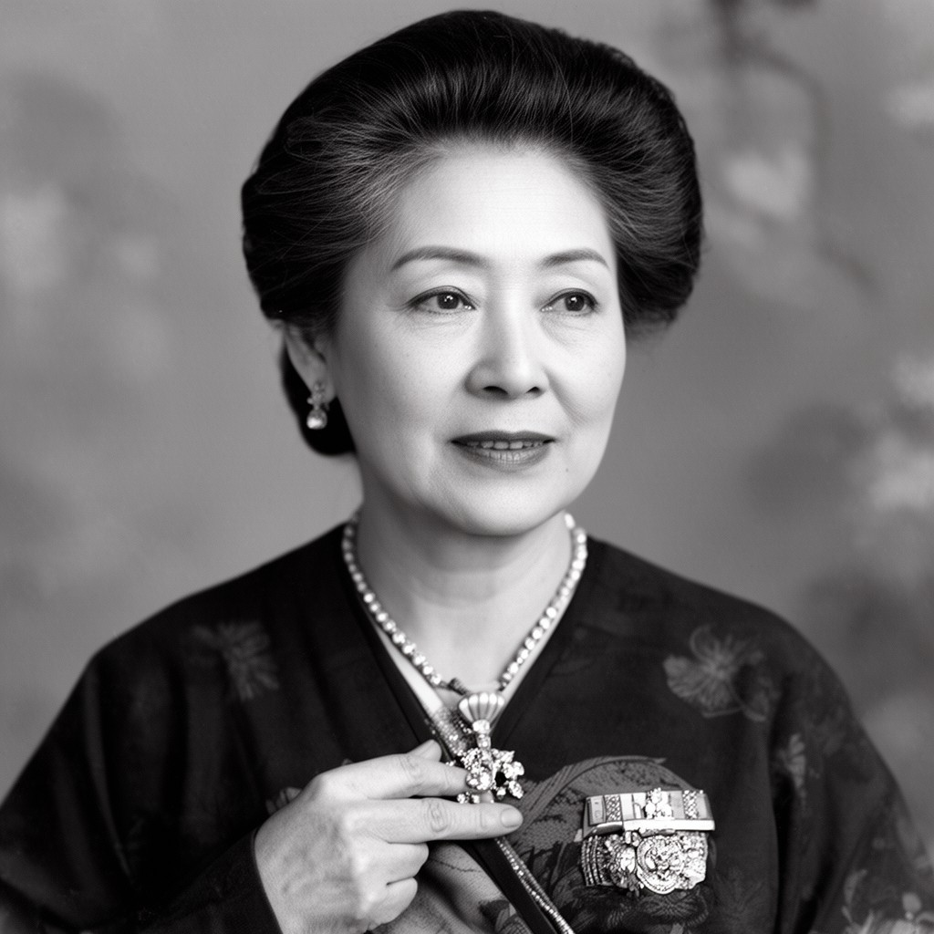 AI-generated illustration of Empress Teimei
