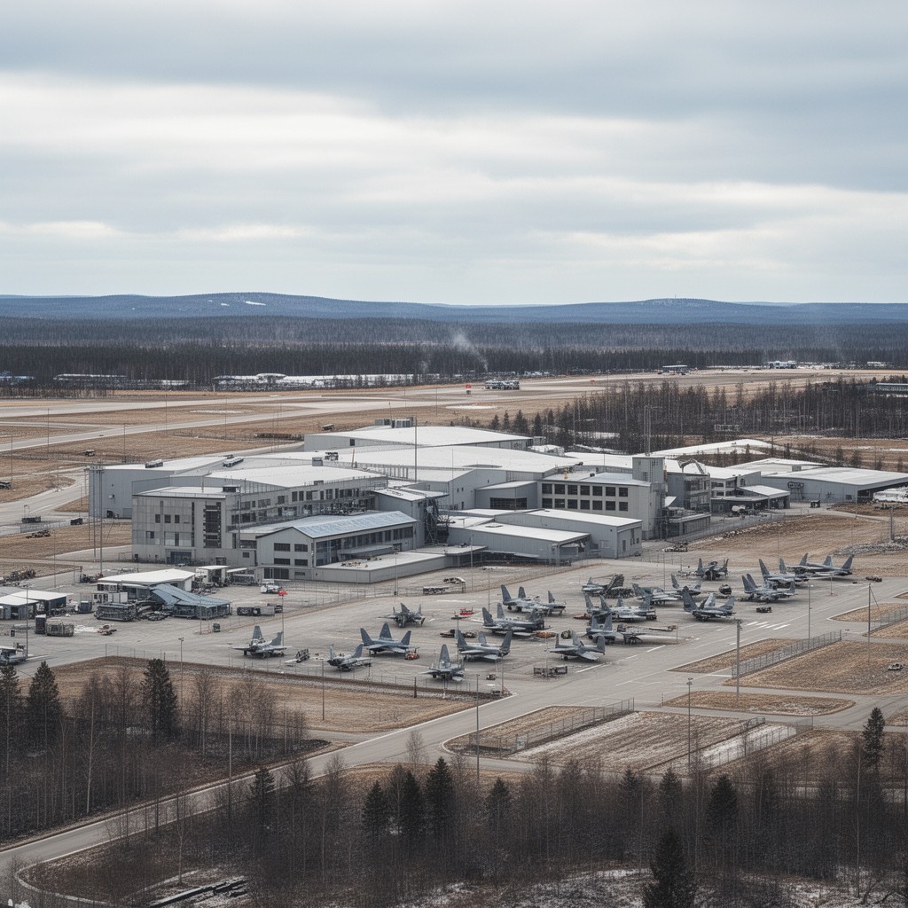 AI-generated illustration of Rovaniemi Air Base