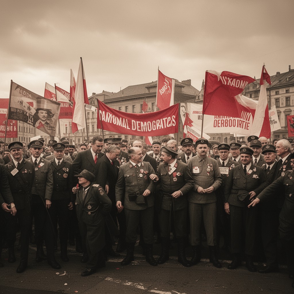 AI-generated illustration of Polish National Democrats
