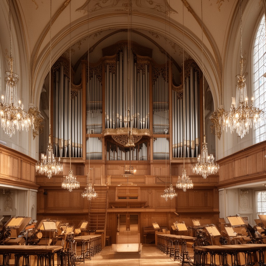 AI-generated illustration of Marcussen & Søn pipe organ