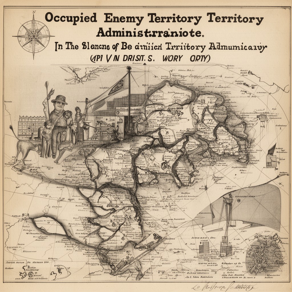AI-generated illustration of Occupied Enemy Territory Administration