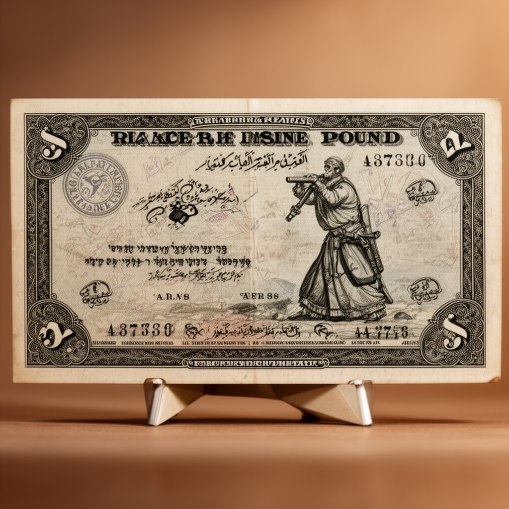 AI-generated illustration of Palestine pound