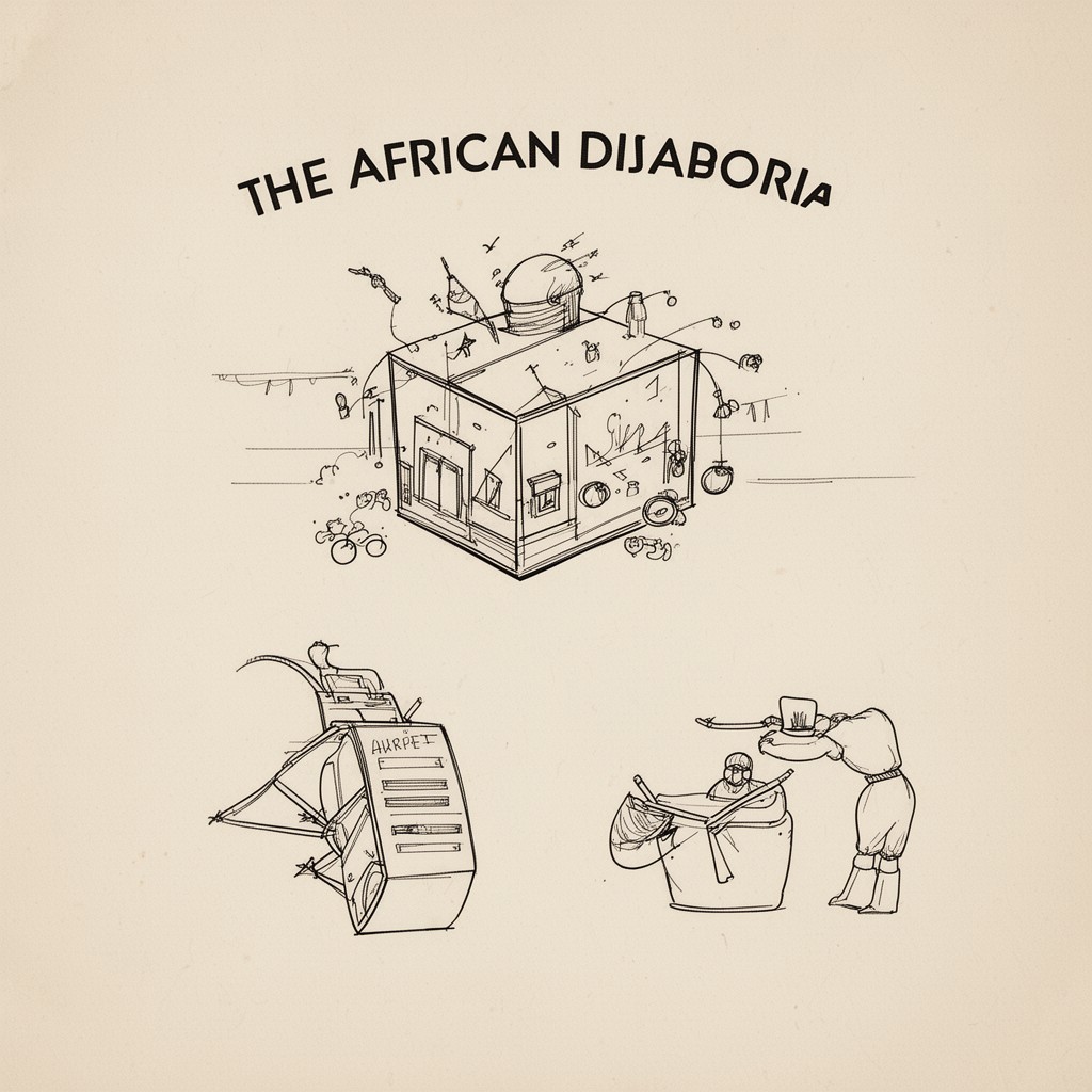 AI-generated illustration of African diaspora