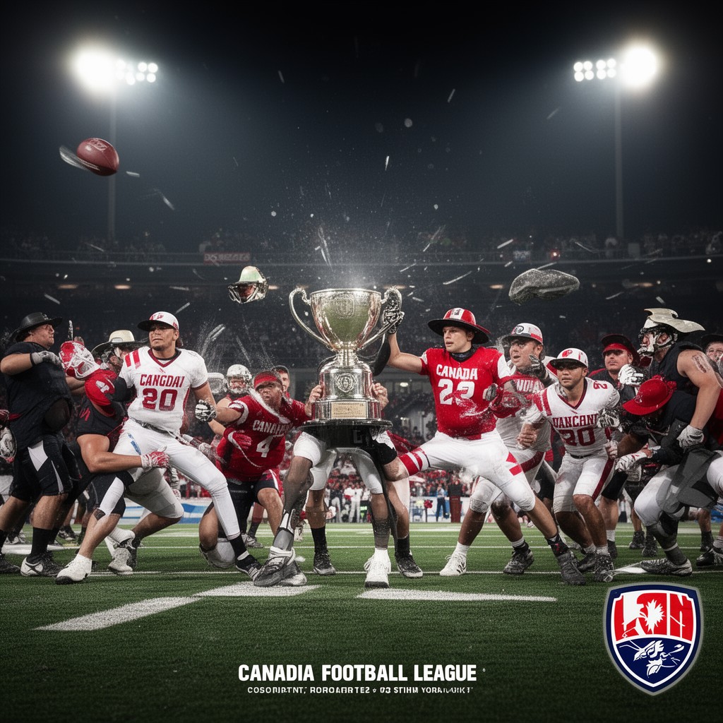 AI-generated illustration of Canadian Football League