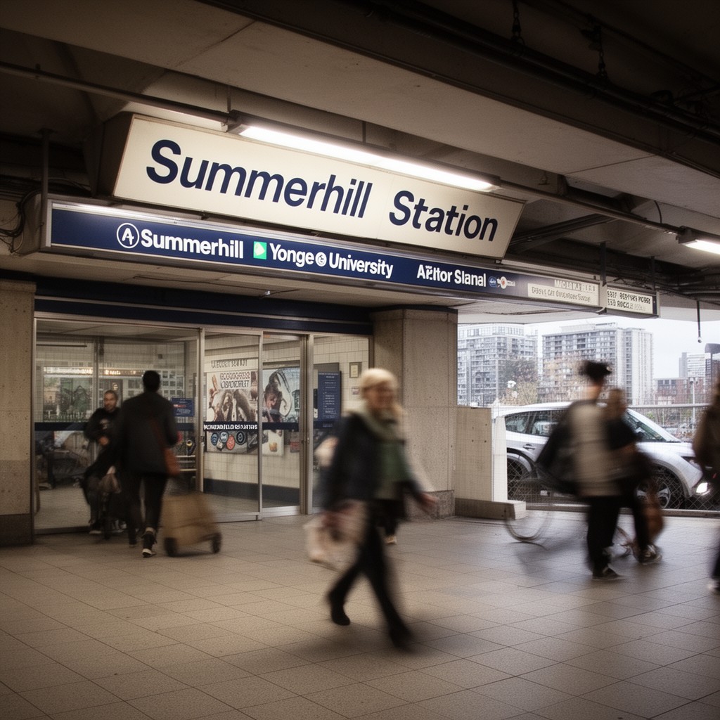 AI-generated illustration of Summerhill station