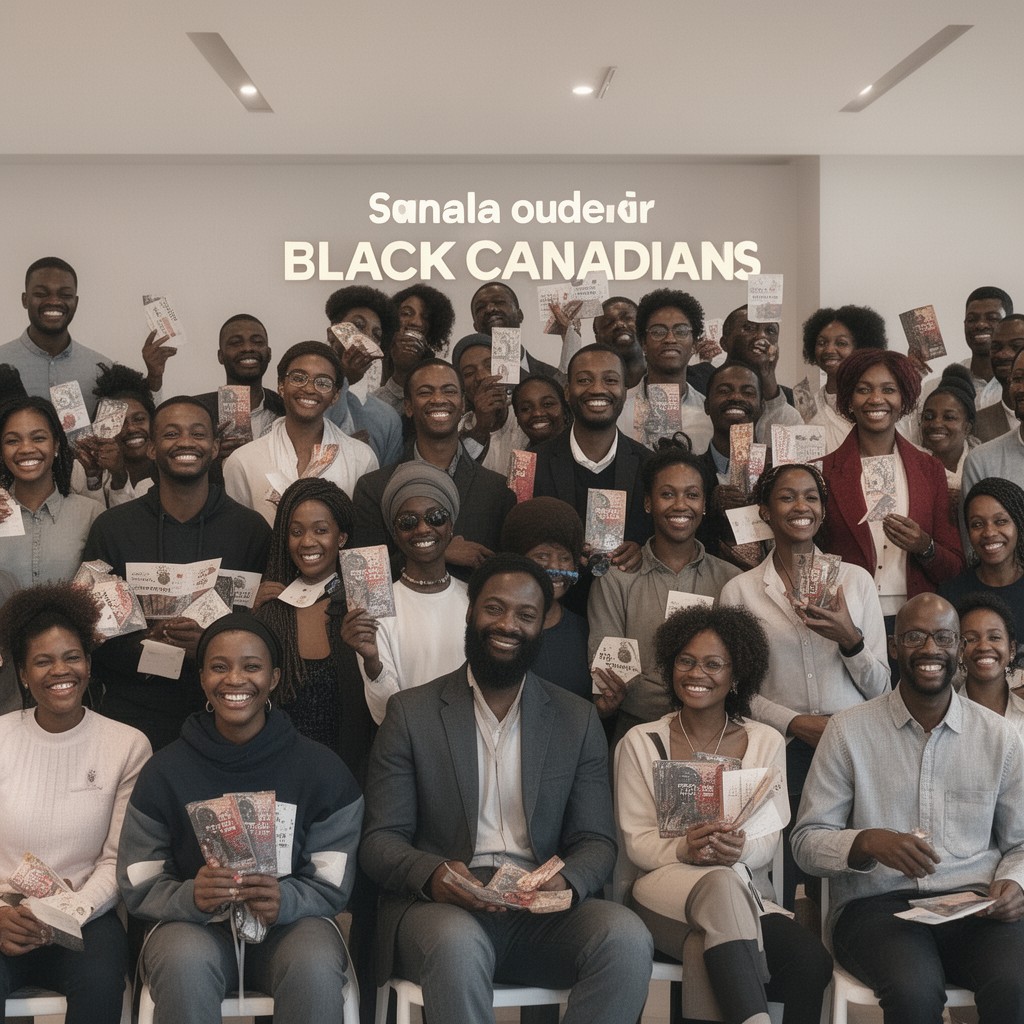 AI-generated illustration of Black Canadians