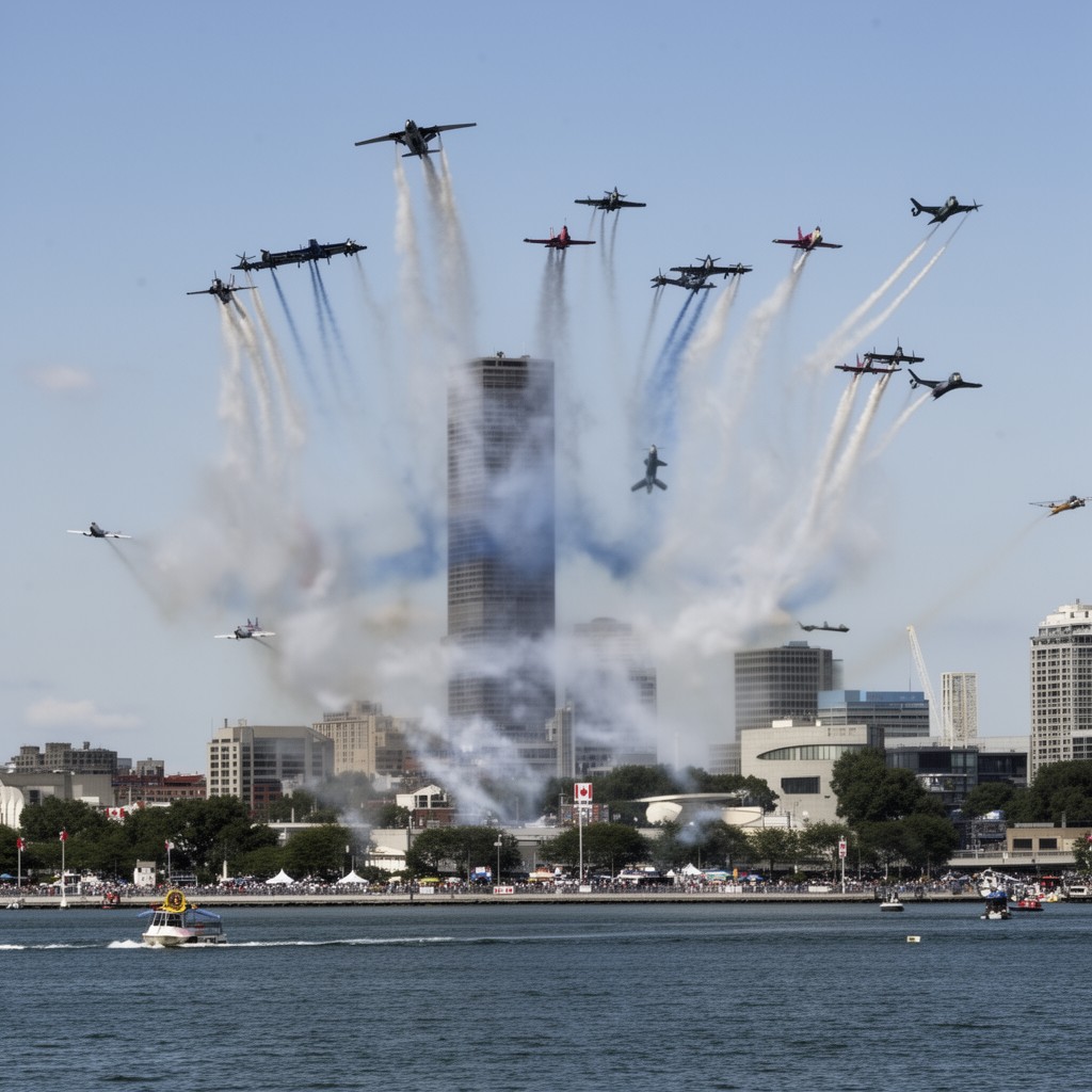 AI-generated illustration of Canadian International Air Show
