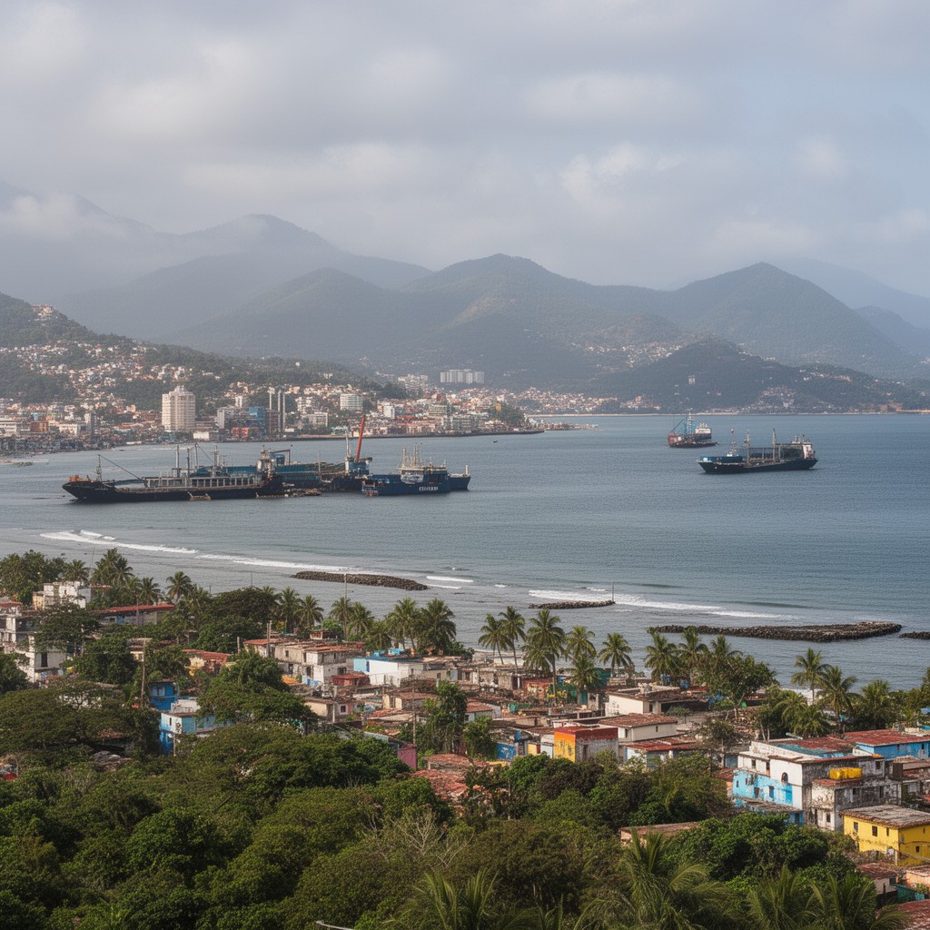 AI-generated illustration of Colombian Caribbean region
