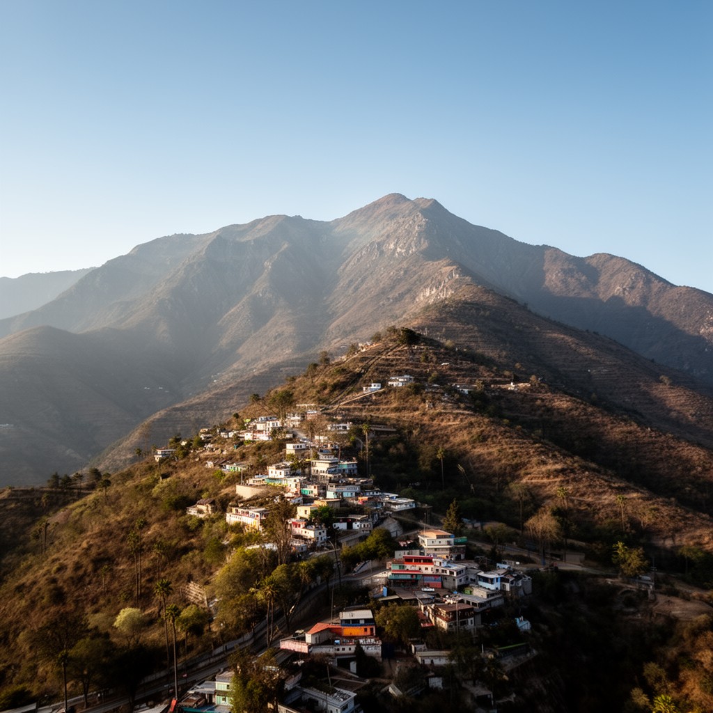 AI-generated illustration of Mountain Time in Mexico