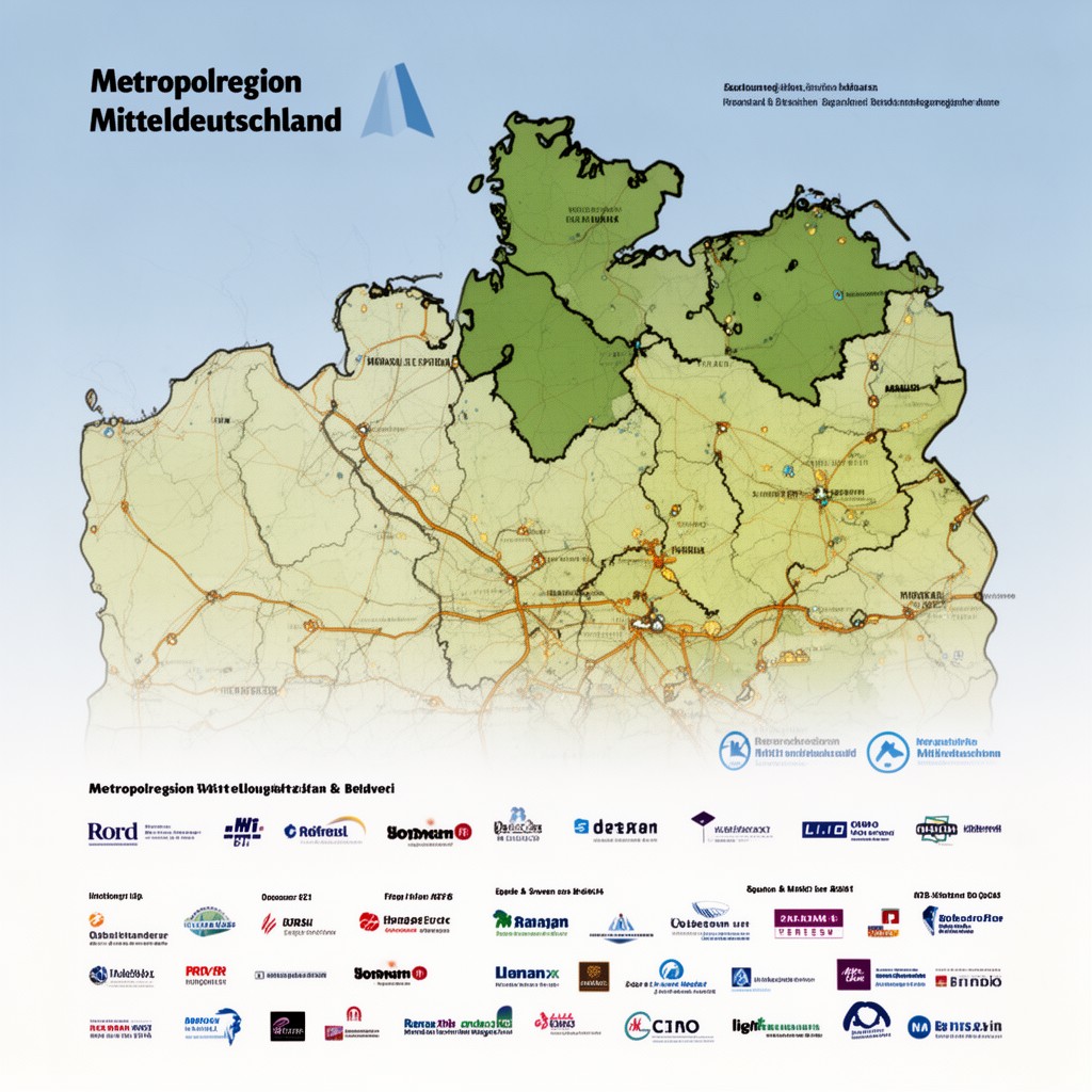 AI-generated illustration of Metropolregion Mitteldeutschland