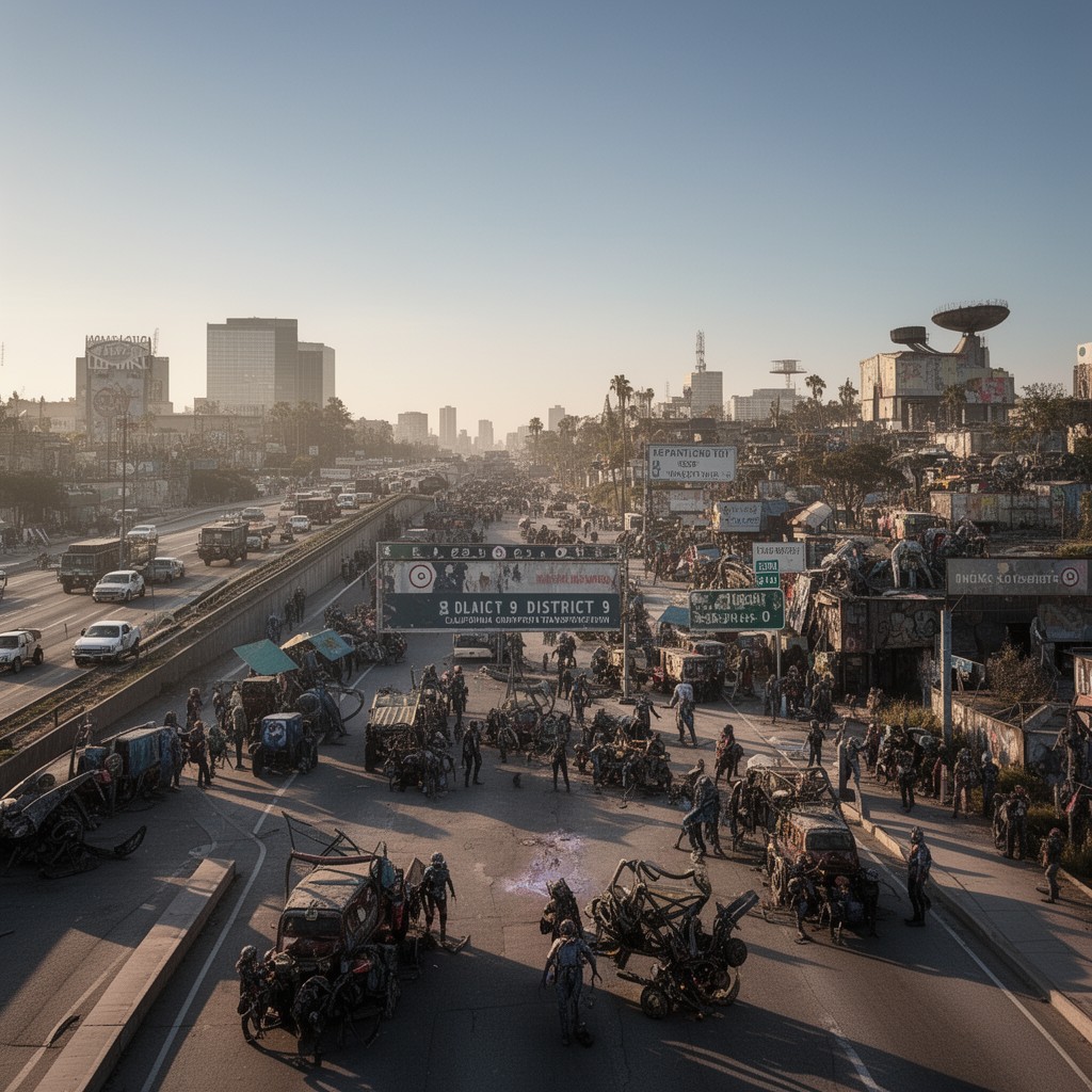 AI-generated illustration of District 9