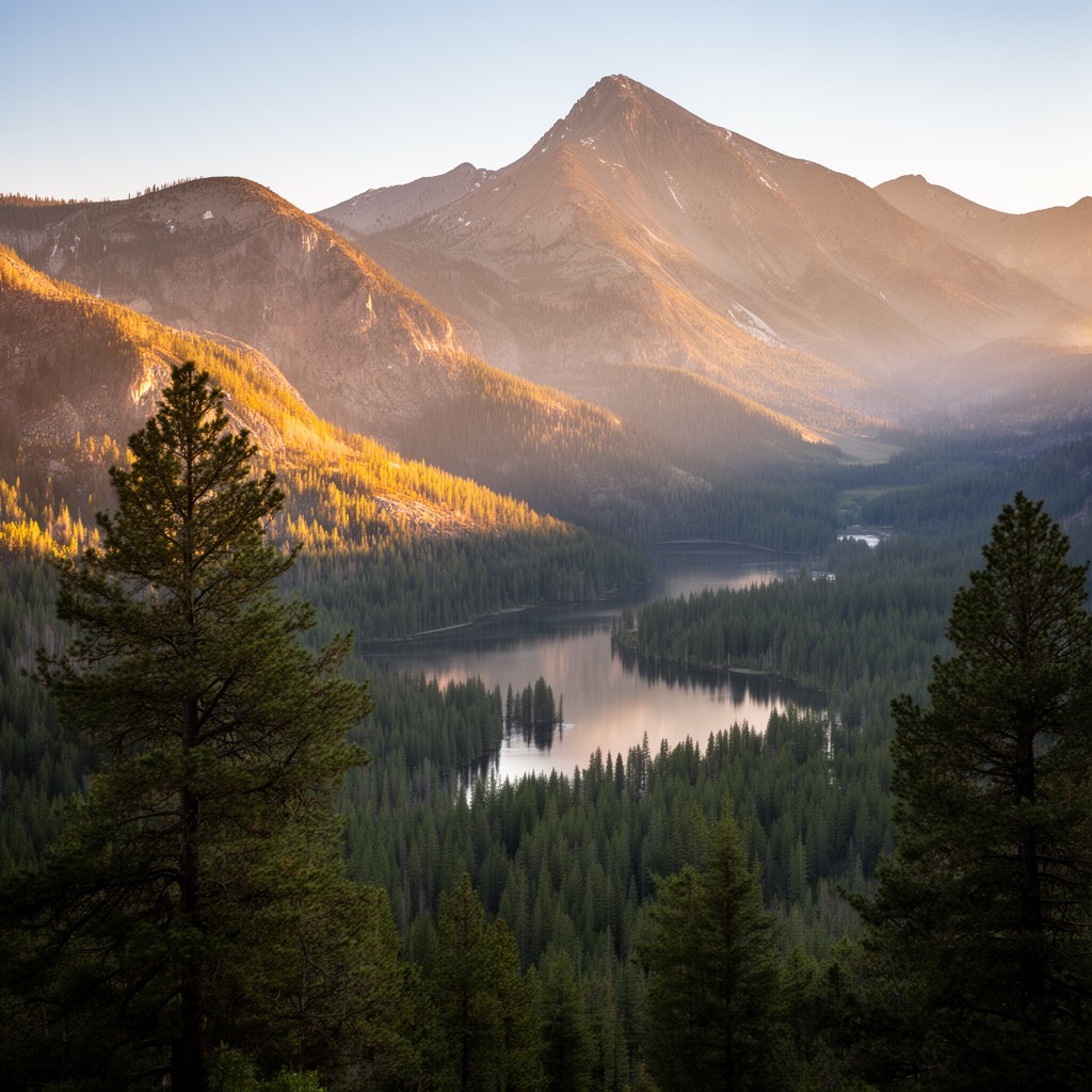 AI-generated illustration of San Isabel National Forest (part)