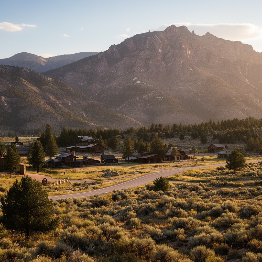 AI-generated illustration of Frontier Pathways Scenic and Historic Byway