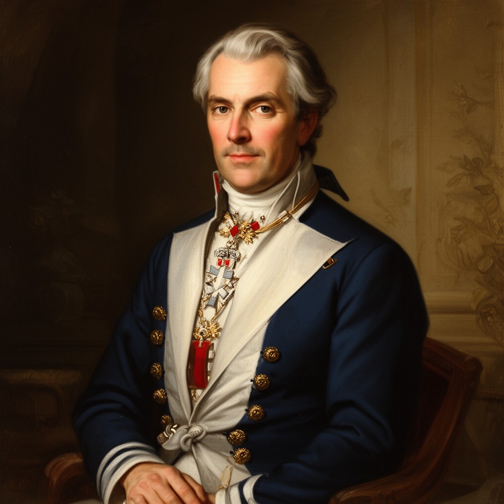 AI-generated illustration of Karl XIII of Sweden