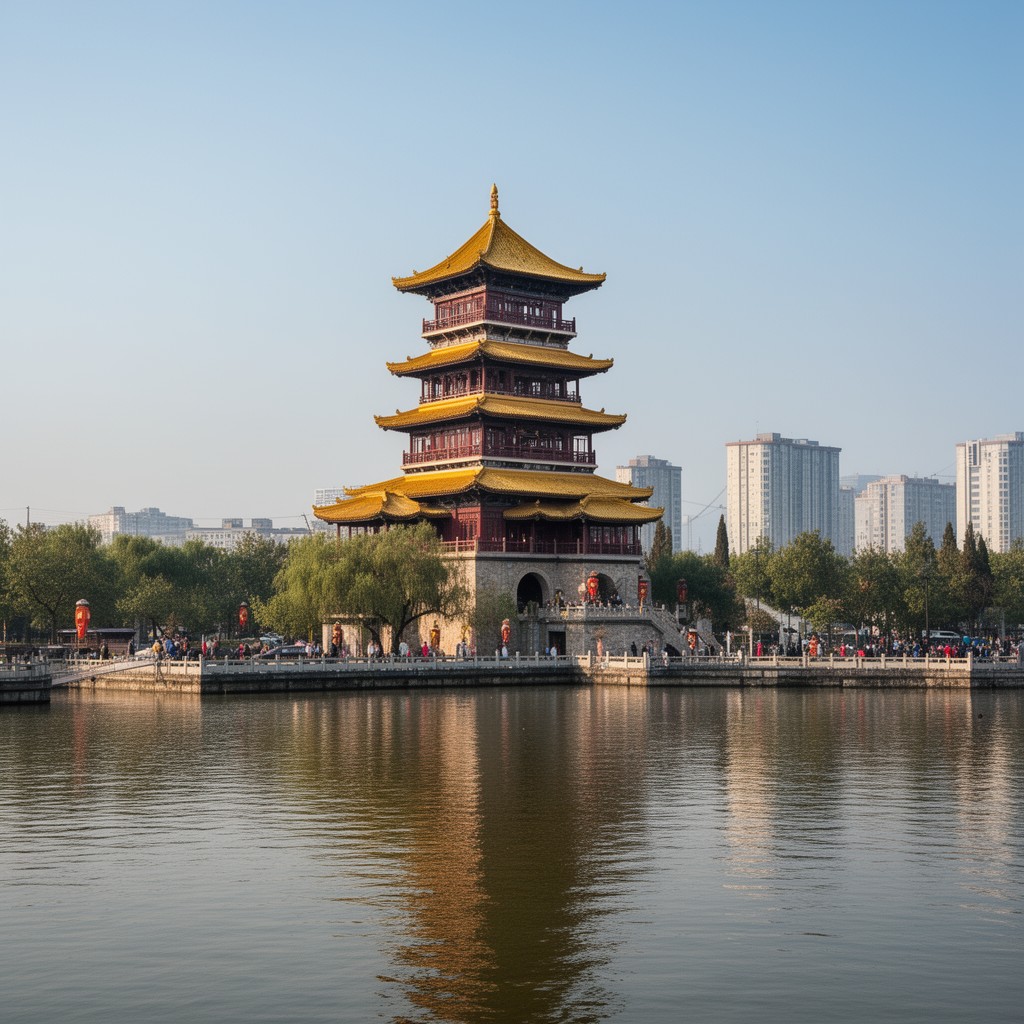 AI-generated illustration of Yellow Crane Tower