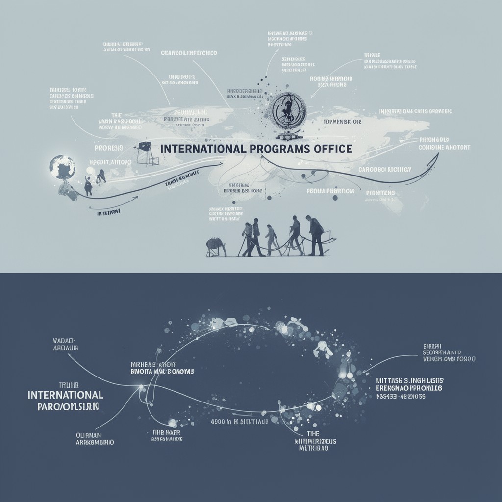 AI-generated illustration of international programs office