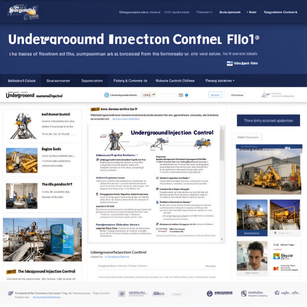 AI-generated illustration of Underground Injection Control program