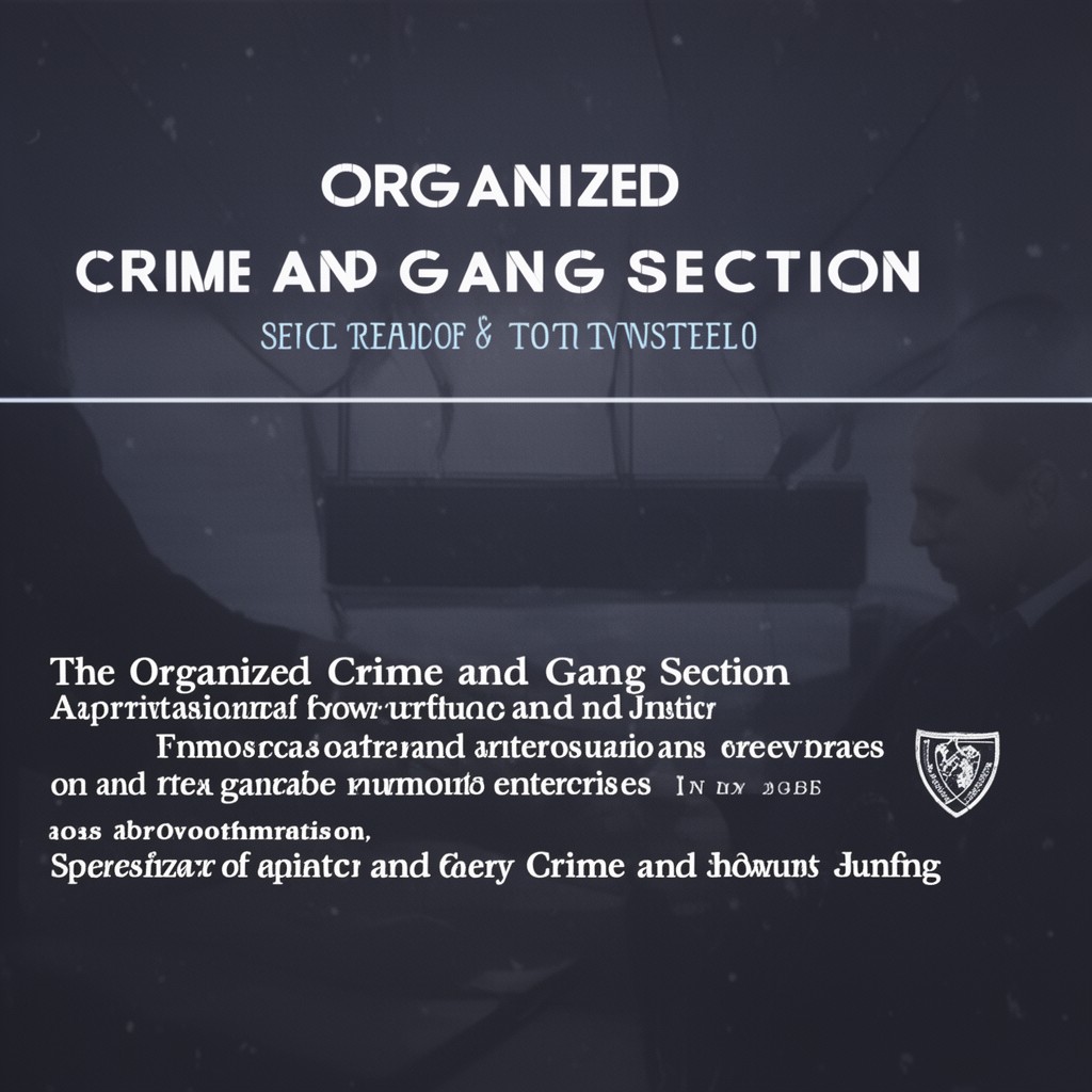 AI-generated illustration of Organized Crime and Gang Section