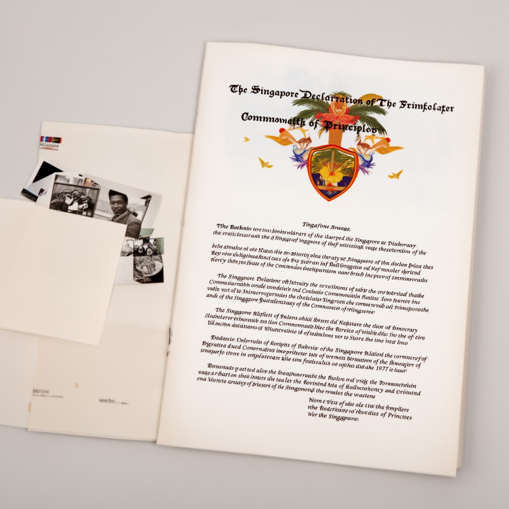 AI-generated illustration of Singapore Declaration of Commonwealth Principles