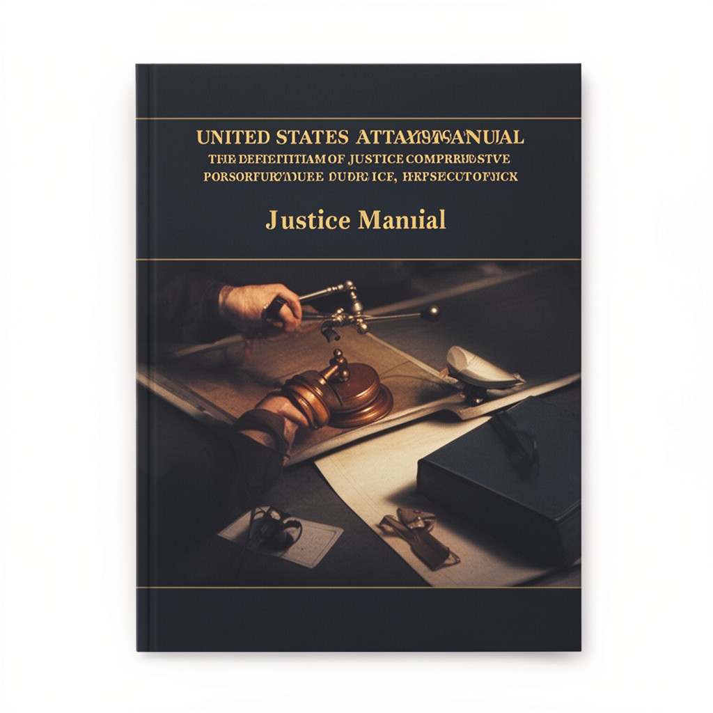 AI-generated illustration of United States Attorneys' Manual (now Justice Manual)