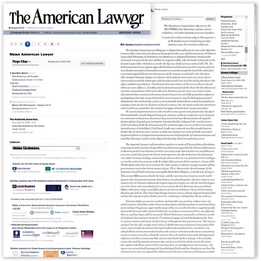 AI-generated illustration of The American Lawyer
