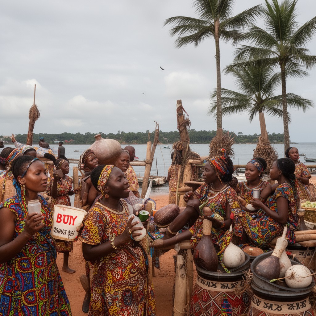 AI-generated illustration of Efik people