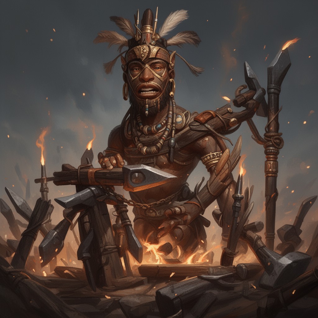 AI-generated illustration of Ogun