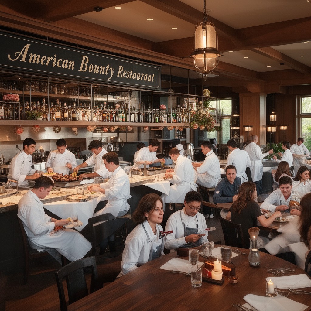 AI-generated illustration of American Bounty Restaurant