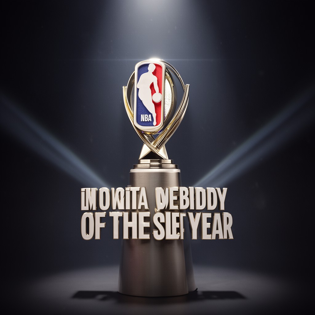 AI-generated illustration of NBA Rookie of the Year Award