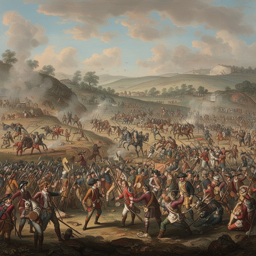 AI-generated illustration of Battle of Knocknanuss