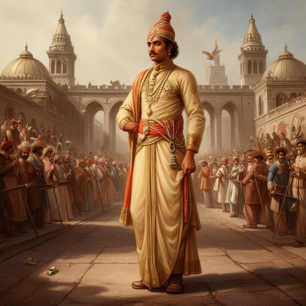 AI-generated illustration of Peshwa