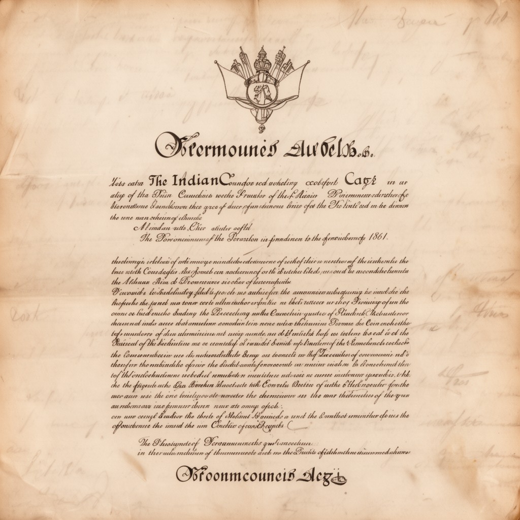 AI-generated illustration of Indian Councils Act 1861