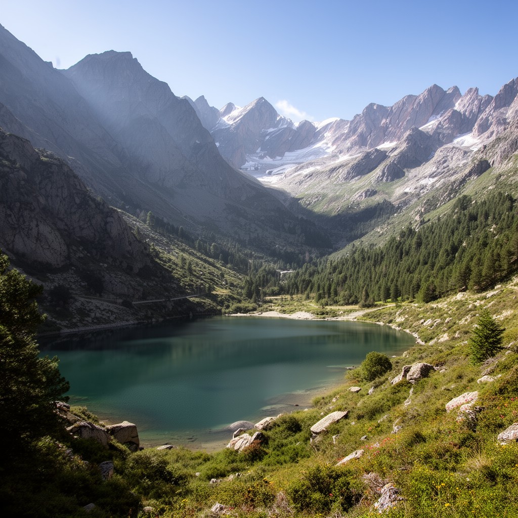 AI-generated illustration of Pyrenees National Park