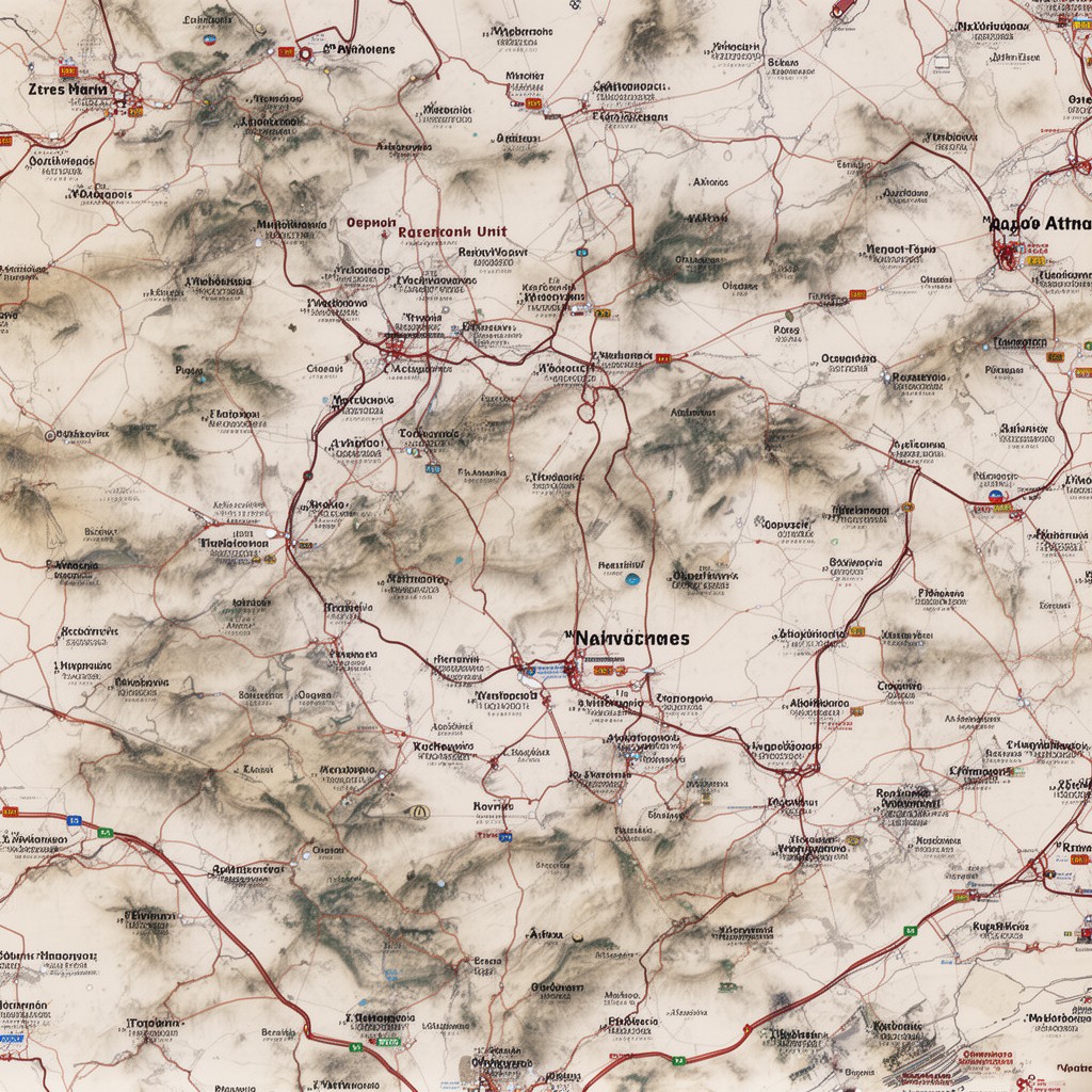 AI-generated illustration of North Athens regional unit